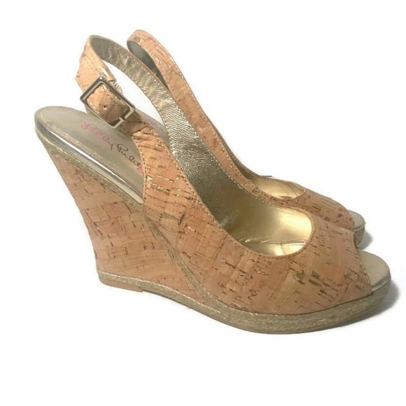 Lilly Pulitzer | Shoes | Lilly Pulitzer Krisie Wedges In Cork 85m | Poshmark